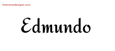 Calligraphic Stylish Name Tattoo Designs Edmundo Free Graphic