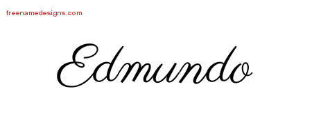 Classic Name Tattoo Designs Edmundo Printable