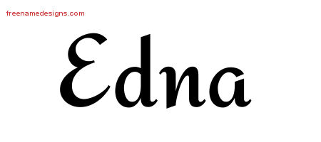 Calligraphic Stylish Name Tattoo Designs Edna Download Free