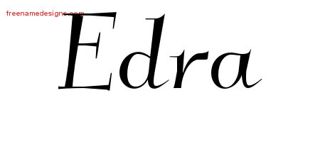 Elegant Name Tattoo Designs Edra Free Graphic