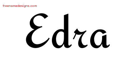Calligraphic Stylish Name Tattoo Designs Edra Download Free