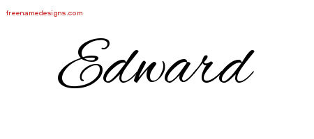 Cursive Name Tattoo Designs Edward Download Free