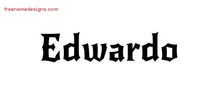 Gothic Name Tattoo Designs Edwardo Download Free