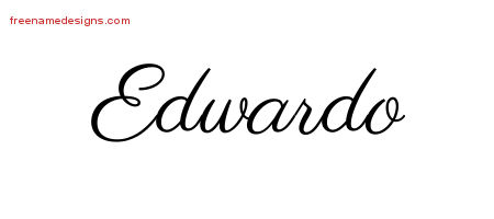 Classic Name Tattoo Designs Edwardo Printable