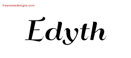 Art Deco Name Tattoo Designs Edyth Printable