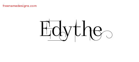 Decorated Name Tattoo Designs Edythe Free
