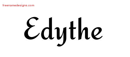 Calligraphic Stylish Name Tattoo Designs Edythe Download Free