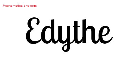 Handwritten Name Tattoo Designs Edythe Free Download