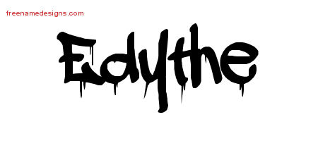 Graffiti Name Tattoo Designs Edythe Free Lettering