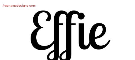 Handwritten Name Tattoo Designs Effie Free Download