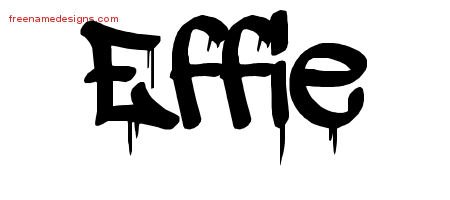 Graffiti Name Tattoo Designs Effie Free Lettering
