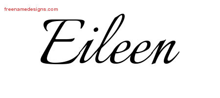 Calligraphic Name Tattoo Designs Eileen Download Free