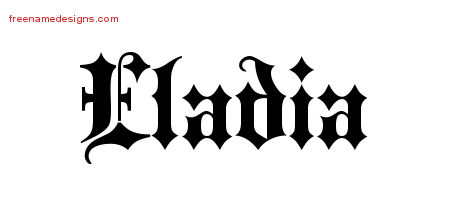 Old English Name Tattoo Designs Eladia Free