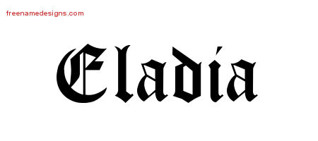 Blackletter Name Tattoo Designs Eladia Graphic Download