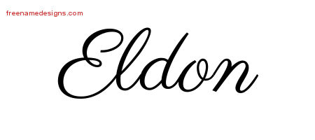 Classic Name Tattoo Designs Eldon Printable