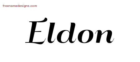 Art Deco Name Tattoo Designs Eldon Graphic Download