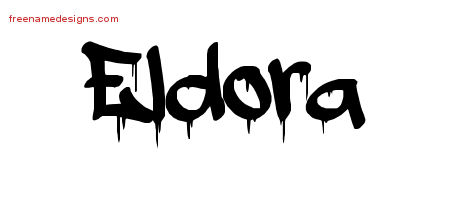 Graffiti Name Tattoo Designs Eldora Free Lettering