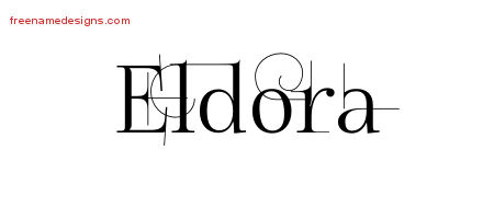 Decorated Name Tattoo Designs Eldora Free
