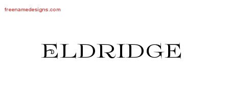Flourishes Name Tattoo Designs Eldridge Graphic Download