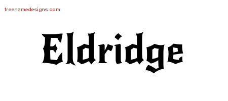 Gothic Name Tattoo Designs Eldridge Download Free