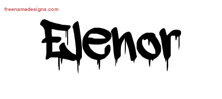 Graffiti Name Tattoo Designs Elenor Free Lettering