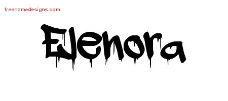 Graffiti Name Tattoo Designs Elenora Free Lettering