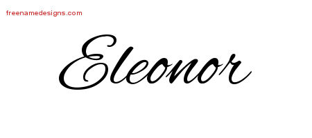 Cursive Name Tattoo Designs Eleonor Download Free