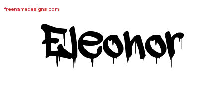 Graffiti Name Tattoo Designs Eleonor Free Lettering
