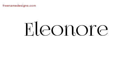 Vintage Name Tattoo Designs Eleonore Free Download