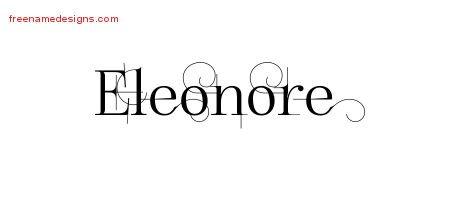 Decorated Name Tattoo Designs Eleonore Free