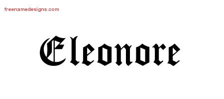 Blackletter Name Tattoo Designs Eleonore Graphic Download