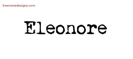Vintage Writer Name Tattoo Designs Eleonore Free Lettering Vintage Writer Name Tattoo Designs Eleonore Free Lettering