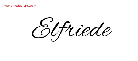 Cursive Name Tattoo Designs Elfriede Download Free