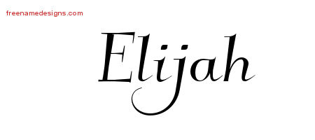 Elegant Name Tattoo Designs Elijah Download Free