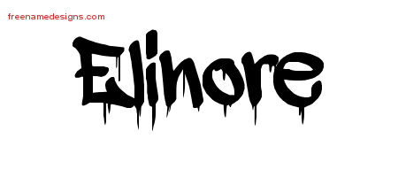 Graffiti Name Tattoo Designs Elinore Free Lettering