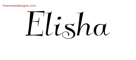 Elegant Name Tattoo Designs Elisha Download Free