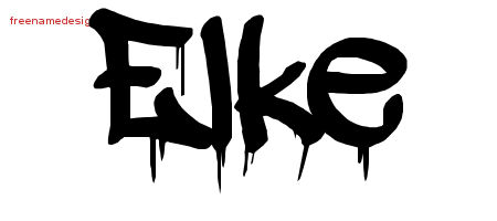 Graffiti Name Tattoo Designs Elke Free Lettering