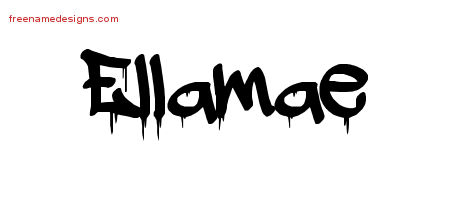 Graffiti Name Tattoo Designs Ellamae Free Lettering