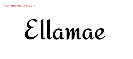 Calligraphic Stylish Name Tattoo Designs Ellamae Download Free