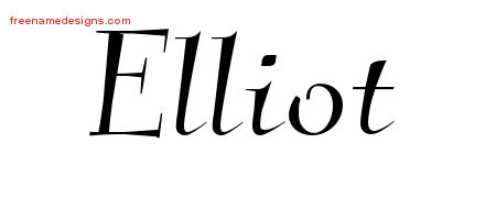 Elegant Name Tattoo Designs Elliot Download Free