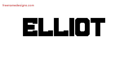 Titling Name Tattoo Designs Elliot Free Download