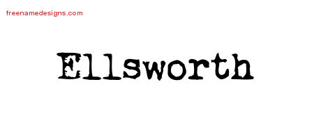 Vintage Writer Name Tattoo Designs Ellsworth Free