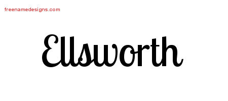 Handwritten Name Tattoo Designs Ellsworth Free Printout