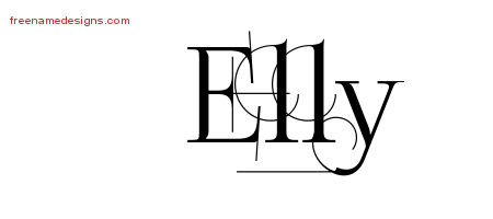 Decorated Name Tattoo Designs Elly Free