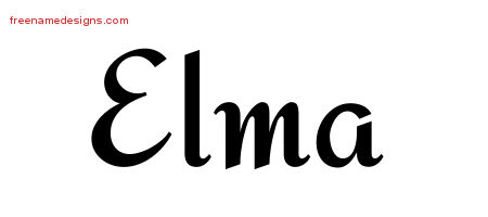 Calligraphic Stylish Name Tattoo Designs Elma Download Free
