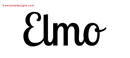 Handwritten Name Tattoo Designs Elmo Free Printout