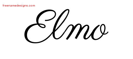 Classic Name Tattoo Designs Elmo Printable