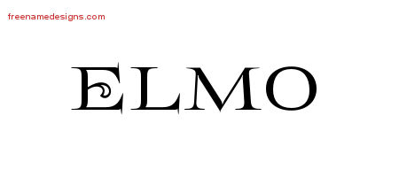 Flourishes Name Tattoo Designs Elmo Graphic Download