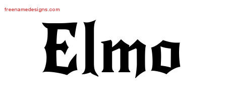 Gothic Name Tattoo Designs Elmo Download Free