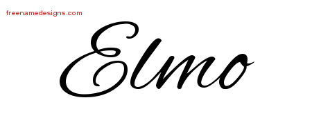 Cursive Name Tattoo Designs Elmo Free Graphic